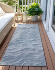 LOOMLAN Rugs Geodari Blue Washable Indoor-Outdoor Rug