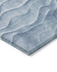 LOOMLAN Rugs Geodari Blue Washable Indoor-Outdoor Rug
