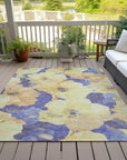 LOOMLAN Rugs Glamore Gold Washable Indoor-Outdoor Rug