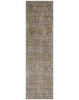 LOOMLAN Rugs Glenra Brown Washable Indoor-Outdoor Rug