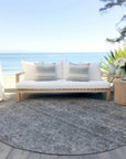 LOOMLAN Rugs Glenra Gray Washable Indoor-Outdoor Rug