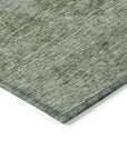 LOOMLAN Rugs Glenra Green Washable Indoor-Outdoor Rug