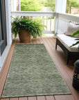 LOOMLAN Rugs Glenra Green Washable Indoor-Outdoor Rug