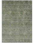LOOMLAN Rugs Glenra Green Washable Indoor-Outdoor Rug