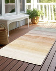 LOOMLAN Rugs Goldira Orange Washable Indoor-Outdoor Rug