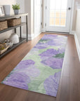 LOOMLAN Rugs Golditha Purple Washable Indoor-Outdoor Rug