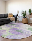 LOOMLAN Rugs Golditha Purple Washable Indoor-Outdoor Rug