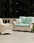 Grand Traverse 3Pc Set Gliding Loveseat Chair & Table - LOOMLAN - Lloyd Flanders - Outdoor Lounge Sets