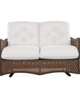 Grand Traverse 3Pc Set Gliding Loveseat Chair & Table - LOOMLAN - Lloyd Flanders - Outdoor Lounge Sets