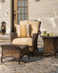 Grand Traverse 3Pc Set Lounge Chair Table & Ottoman - LOOMLAN - Lloyd Flanders - Outdoor Lounge Sets