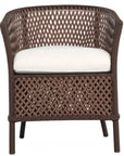 Lloyd Flanders Grand Traverse Barrel Outdoor Dining Chair Sunbrella