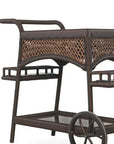 Lloyd Flanders Grand Traverse Outdoor Furniture Patio Bar Cart
