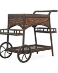 Lloyd Flanders Grand Traverse Outdoor Furniture Patio Bar Cart