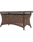 Lloyd Flanders Grand Traverse Outdoor Oval Cocktail Table