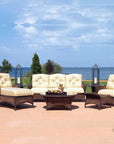 Grand Traverse Patio Deep Sofa Sunbrella Cushions - LOOMLAN - Lloyd Flanders - Outdoor Sofas & Loveseats