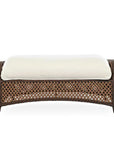 Lloyd Flanders Grand Traverse Patio Large Ottoman Sunbrella Cushions