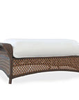 Lloyd Flanders Grand Traverse Patio Large Ottoman Sunbrella Cushions