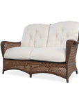 Lloyd Flanders Grand Traverse Patio Loveseat Sunbrella Cushions
