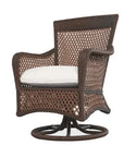 Lloyd Flanders Grand Traverse Swivel Dining Armchair Sunbrella