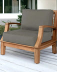 HiTeak Grande 4PC Outdoor Patio Deep Set Sunbrella Cushion