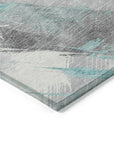 LOOMLAN Rugs Grandelux Teal Washable Indoor-Outdoor Rug