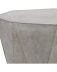 Grey Concrete Prism End Table For Indoor/Outdoor Use - LOOMLAN - SUNPAN - Outdoor Side Tables