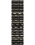 LOOMLAN Rugs Gridora Black Washable Indoor-Outdoor Rug