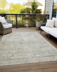 LOOMLAN Rugs Halora Ivory Washable Indoor-Outdoor Rug