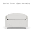Hamptons Outdoor Furniture Wicker Large Ottoman - LOOMLAN - Lloyd Flanders - Outdoor Ottomans