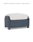 Hamptons Outdoor Furniture Wicker Large Ottoman - LOOMLAN - Lloyd Flanders - Outdoor Ottomans
