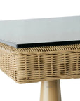 Hamptons Outdoor Wicker 72" Rectangular Dining Table - LOOMLAN - Lloyd Flanders - Outdoor Dining Tables