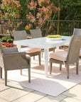 Hamptons Outdoor Wicker 72" Rectangular Dining Table - LOOMLAN - Lloyd Flanders - Outdoor Dining Tables