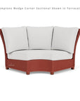 Hamptons Wedge Corner Sectional Wicker Outdoor - LOOMLAN - Lloyd Flanders - Outdoor Modulars