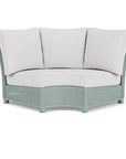 Hamptons Wedge Corner Sectional Wicker Outdoor - LOOMLAN - Lloyd Flanders - Outdoor Modulars