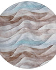 LOOMLAN Rugs Harmona Brown Washable Indoor-Outdoor Rug