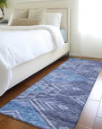 LOOMLAN Rugs Harmony Blue Washable Indoor-Outdoor Rug