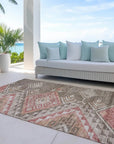 LOOMLAN Rugs Harmony Brown Washable Indoor-Outdoor Rug