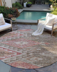 LOOMLAN Rugs Harmony Brown Washable Indoor-Outdoor Rug