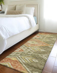 LOOMLAN Rugs Harmony Green Washable Indoor-Outdoor Rug