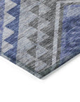 Harmony Pewter Washable Indoor - Outdoor Rug - LOOMLAN - LOOMLAN Rugs - Outdoor Rugs