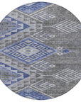 Harmony Pewter Washable Indoor - Outdoor Rug - LOOMLAN - LOOMLAN Rugs - Outdoor Rugs
