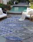 Harmony Pewter Washable Indoor - Outdoor Rug - LOOMLAN - LOOMLAN Rugs - Outdoor Rugs