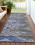 Harmony Pewter Washable Indoor - Outdoor Rug - LOOMLAN - LOOMLAN Rugs - Outdoor Rugs
