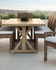 Havana Sunbrella Outdoor Dining Chair 2PC - LOOMLAN - Sunset West - Outdoor Dining Chairs