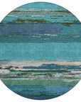 LOOMLAN Rugs Havari Teal Washable Indoor-Outdoor Rug