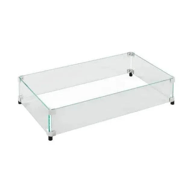 HDPE Poly Wood Rectangular Fire Table USA Made - LOOMLAN - Breezesta - Outdoor Fire Tables