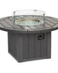 HDPE Round Fire Pit Table USA Made Elementz Blaze - LOOMLAN - Breezesta - Outdoor Fire Tables