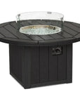 HDPE Round Fire Pit Table USA Made Elementz Blaze - LOOMLAN - Breezesta - Outdoor Fire Tables