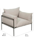 Seasonal Living Hebrides Lounge Chair - Carrion Wheat Outdoor