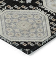 LOOMLAN Rugs Henriette Black Washable Indoor-Outdoor Rug